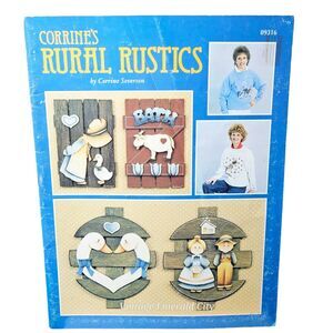 Vtg Corrine's Rural Rustics Ink and Scrub Painting Grace Herr Publications 9316